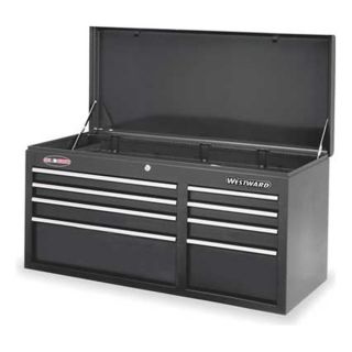 Westward 4FB54 Tool Chest, 8 Dr, 40 1/2 In, Blk, Ball