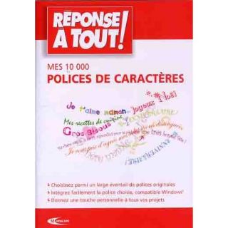 MES POLICES DE CARACTERES / LOGICIEL PC CD ROM   Achat / Vente PC MES