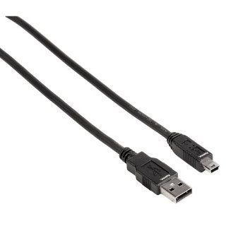 Hama USB 2.0 Anschlusskabel A Stecker   Mini B St. (B5 Pin) 1,8 m