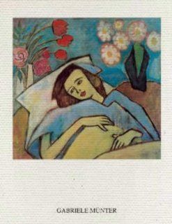 Leinwandbild auf Keilrahmen: Gabriele Münter, Krank 1917, 70 x 90