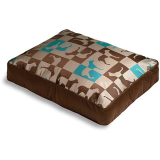 Crypton Gameboard Chocolate Mint Dog Bed (36 x 44)