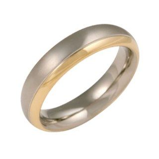 Boccia Damen Ring teil goldplattiert Titan GR.56 0130 0856 