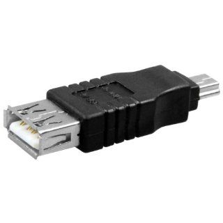 mumbi Adapter Mini USB auf USB Stecker   Adapter USB A 