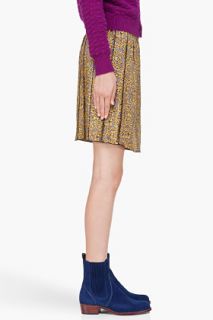 Marc Jacobs Mustard Silk Zuzanna Skirt for women