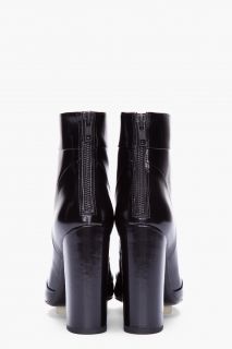 3.1 Phillip Lim Black Patent Peggy Ankle Boots for women