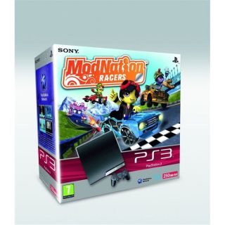 contient la console PS3 Slim 250 GO + le jeu MODNATION RACERS + une