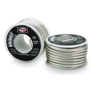 Harris BRGT61/2POP Solid Wire Solder, Lead Free, 460 to 630 F