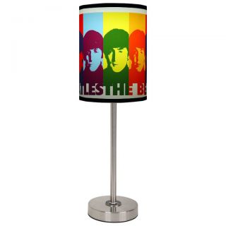 Lamp In A Box The Beatles Color Faces Brushed Nickel Table Lamp Today