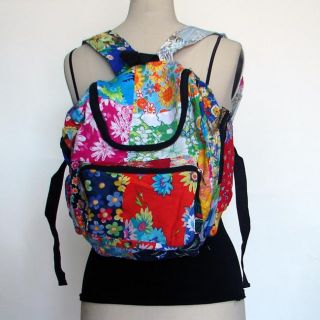Recycled Cotton and Denim Square Backpack (Nepal)