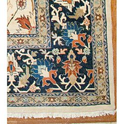 Persian Hand knotted Serapi Vegetable Dye Wool Rug (197 x 129