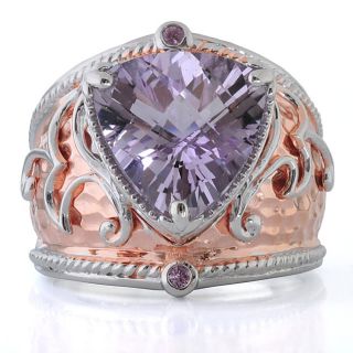 Michael Valitutti Sterling Silver Two tone Amethyst Ring Today: $119