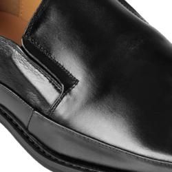 Oxford & Finch Mens Topstitched Square Toe Leather Loafers