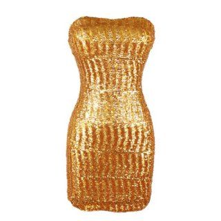gold sequin dress   Clothing & Accessories