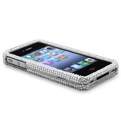 BasAcc Silver Diamond Snap on Case for Apple iPhone 4/ 4S