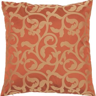 Kingston Red/ Gold Scroll Decorative Pillow
