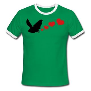 vampire bat with love hearts Halloween T Shirt ID